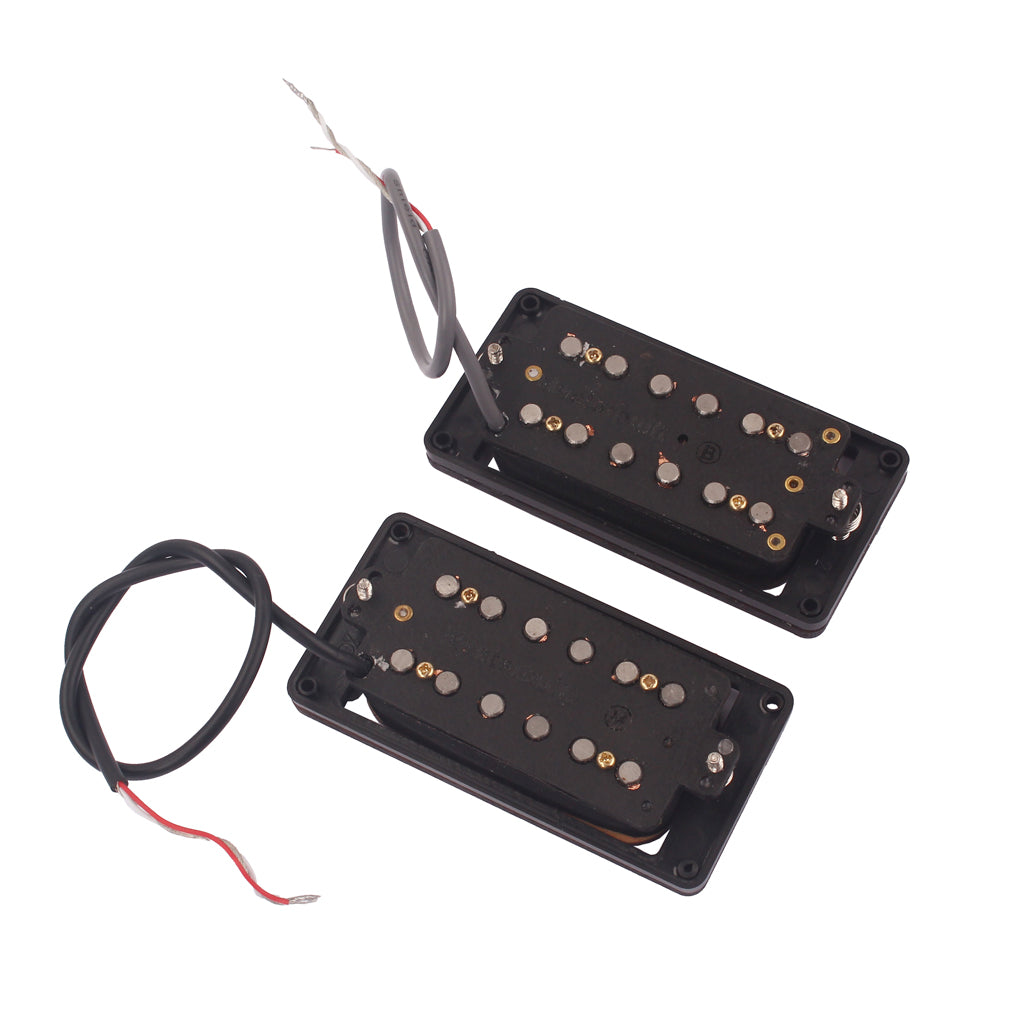 HEALLILY Maple Wood 6-string Humbucker Pickups for Electric Guitar Accessories Parts Replacement