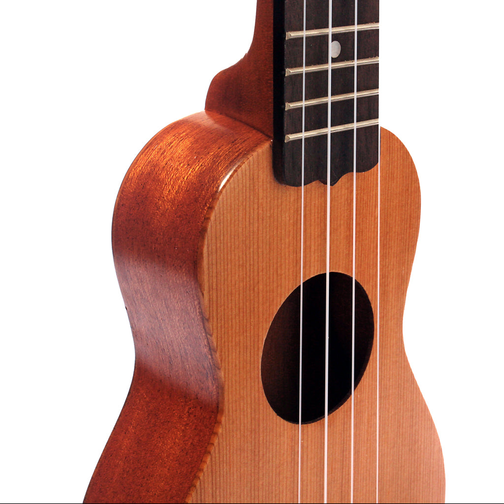 Mini Pocket Ukelele Top Rosewood Fretboard Stringed Instrument 4 Strings