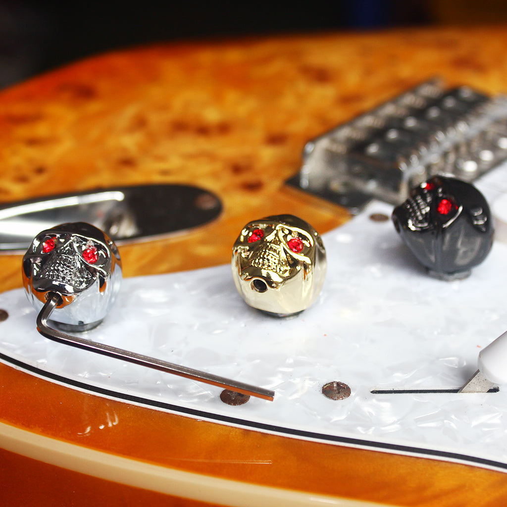 Electric Guitar Bass Volume Tone Pot Control Knobs Buttons Skull Knobs Guitar accessories