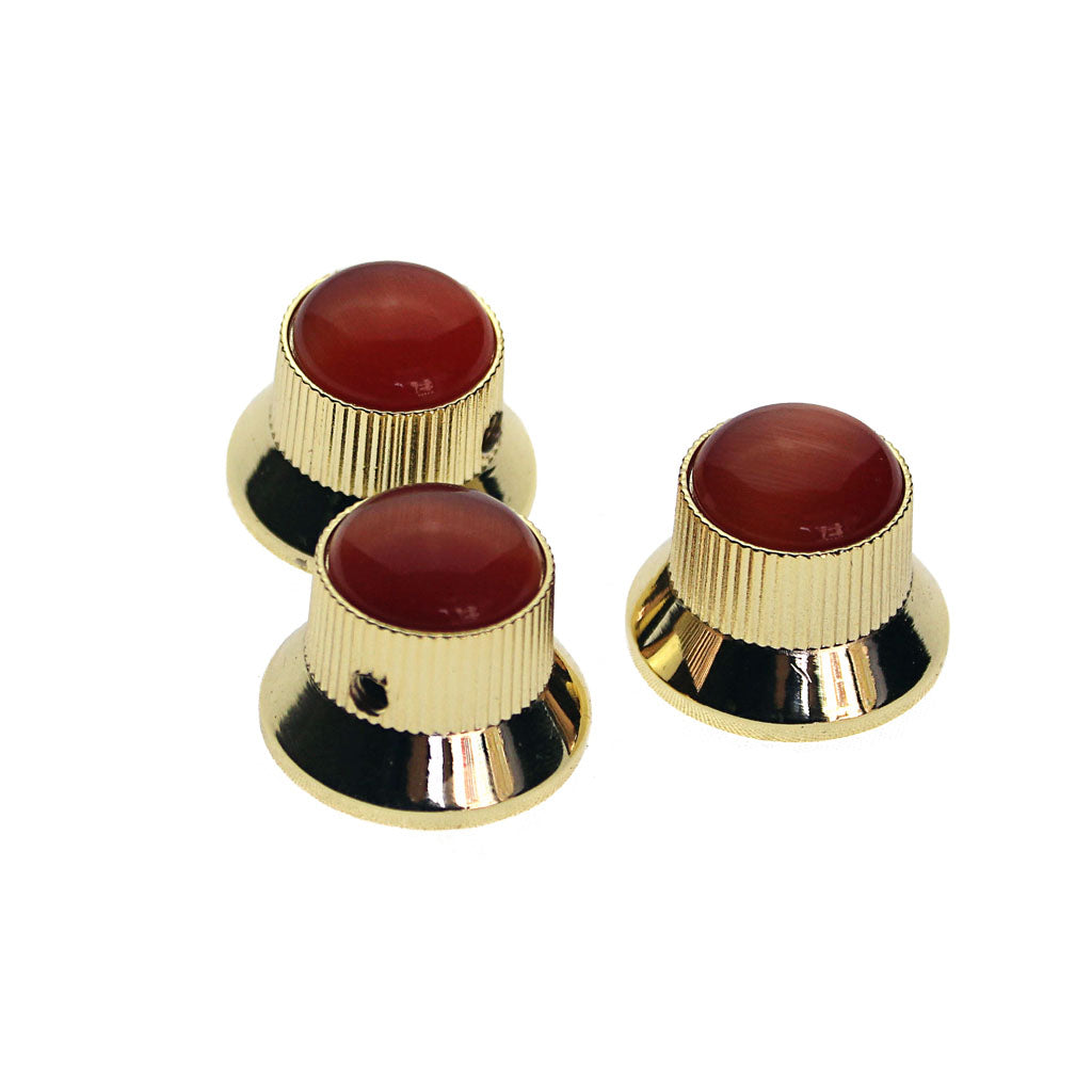 Guitar Knobs 3 Pcs Cool nickel opals Stone Electric Guitarra Bass Volume Tone Control Knob