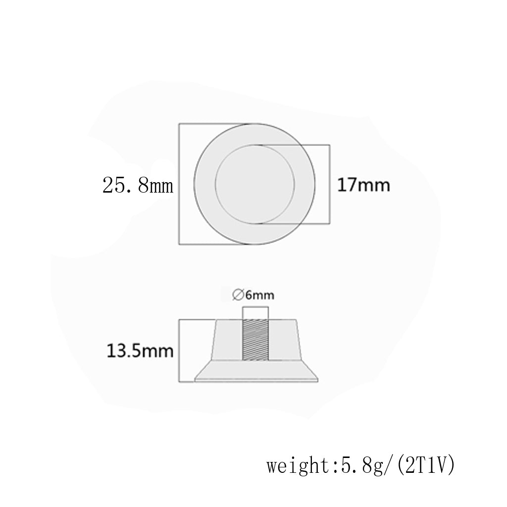 Knob de guitarra con Control de velocidad, accesorio de plástico, sombrero superior, para guitarra eléctrica, 1 Juego de 2 botones de volumen y 2 tonos, 2T1V