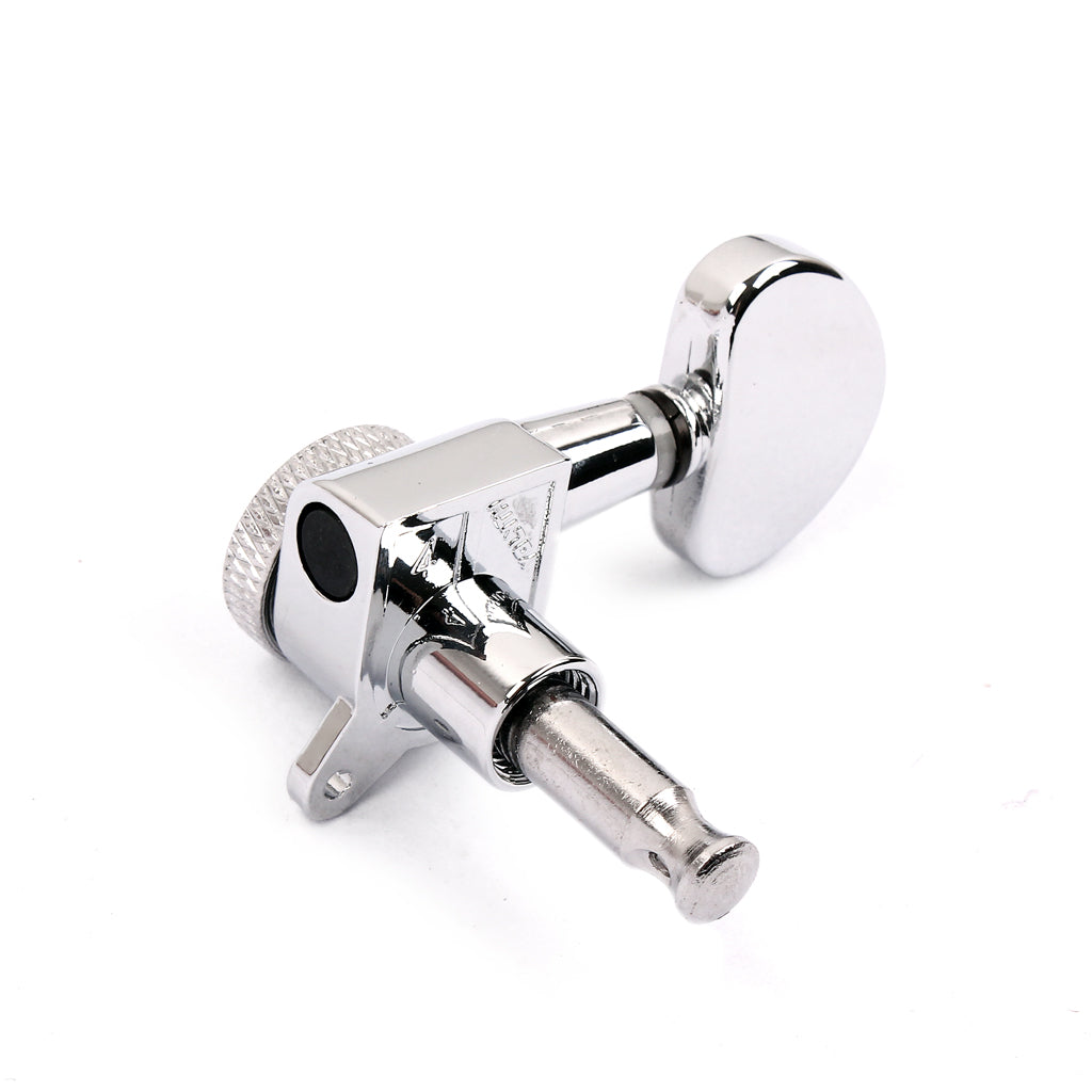 Chrome Lock Semicircle Guitar Tuning Pegs Tuners Machine Heads 3R 3L for Electric Acoustic Guitar