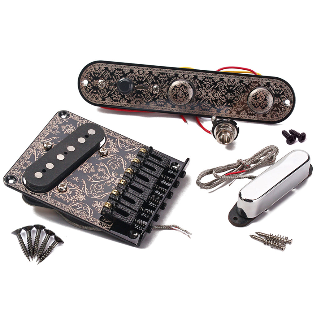 Custom Shop Telecaster Pickup and bridge and control line  Set Tele Tone Hand Wound