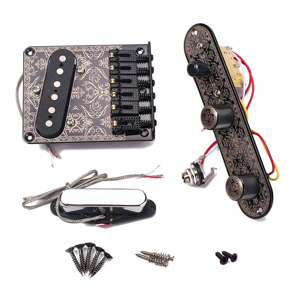 Custom Shop Telecaster Pickup and bridge and control line  Set Tele Tone Hand Wound