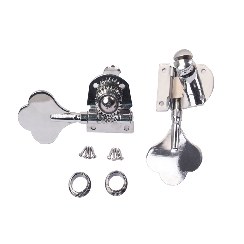 4R Chrome Bass Guitar Machine Heads Knobs Tuners Tuning Pegs Guitar Parts