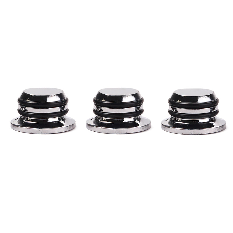 4 Pieces Chrome Plated Speed Control Dome Knob for Electric Guitar Silver