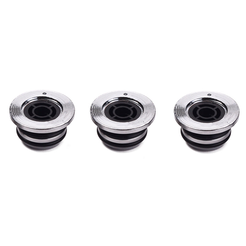 4 Pieces Chrome Plated Speed Control Dome Knob for Electric Guitar Silver