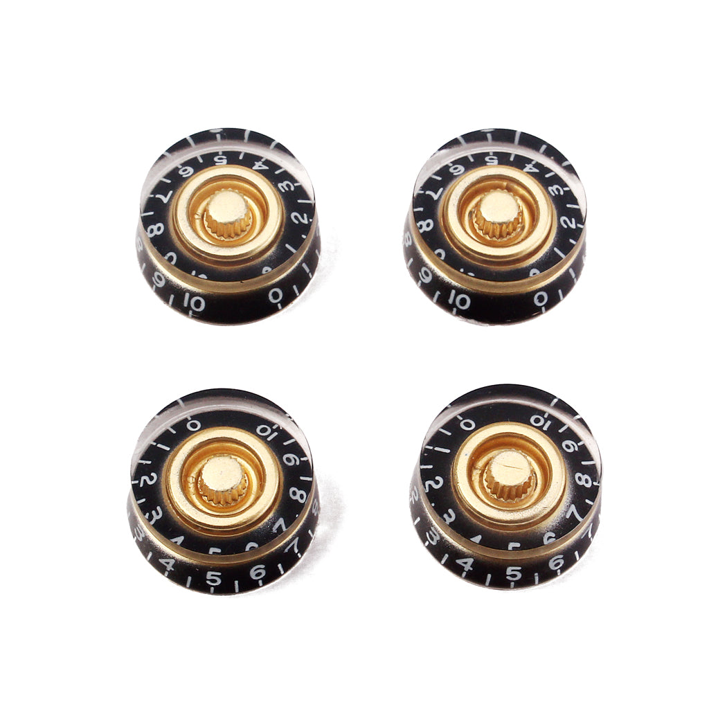 4 PCS Round Guitar Knobs Speed Volume Tone Control Knobs Rotary Knobs for Electric Guitar Parts Replacement, multi-color optional