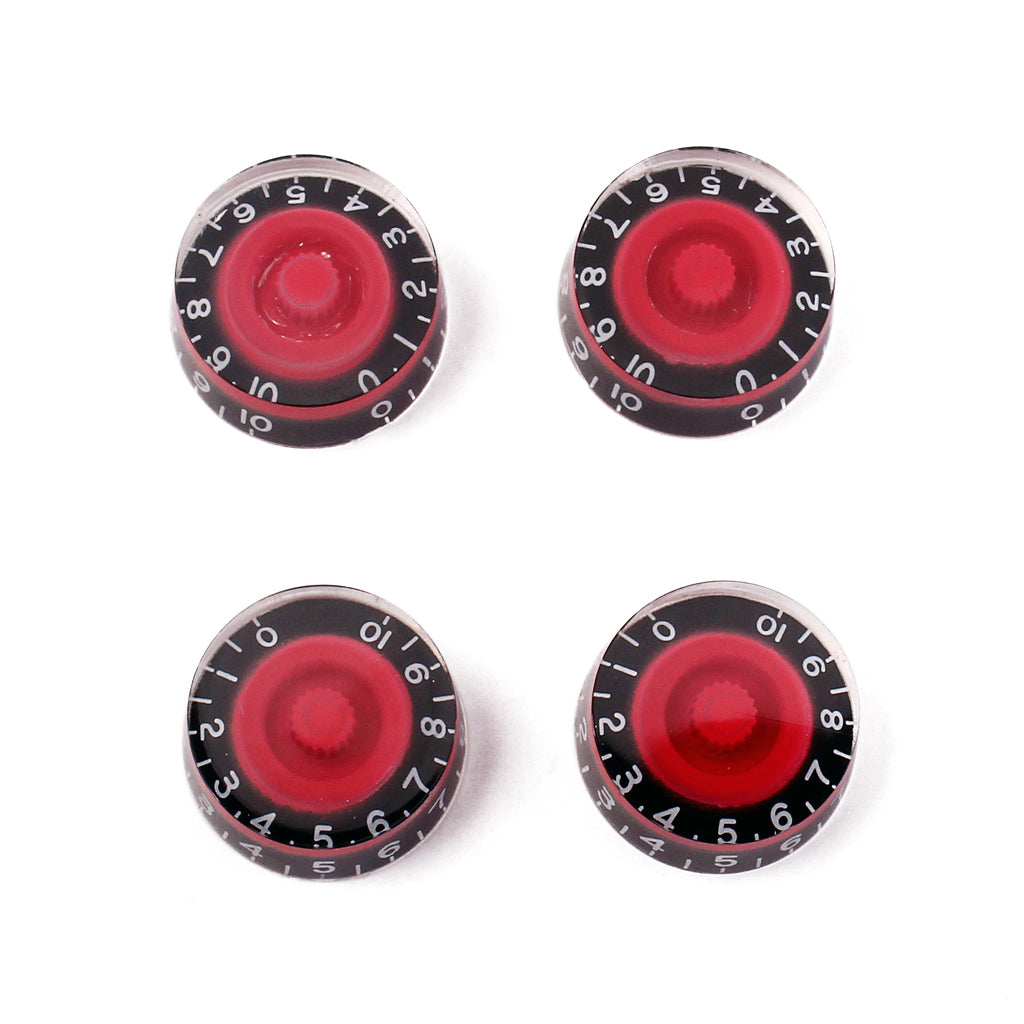 4 PCS Round Guitar Knobs Speed Volume Tone Control Knobs Rotary Knobs for Electric Guitar Parts Replacement, multi-color optional