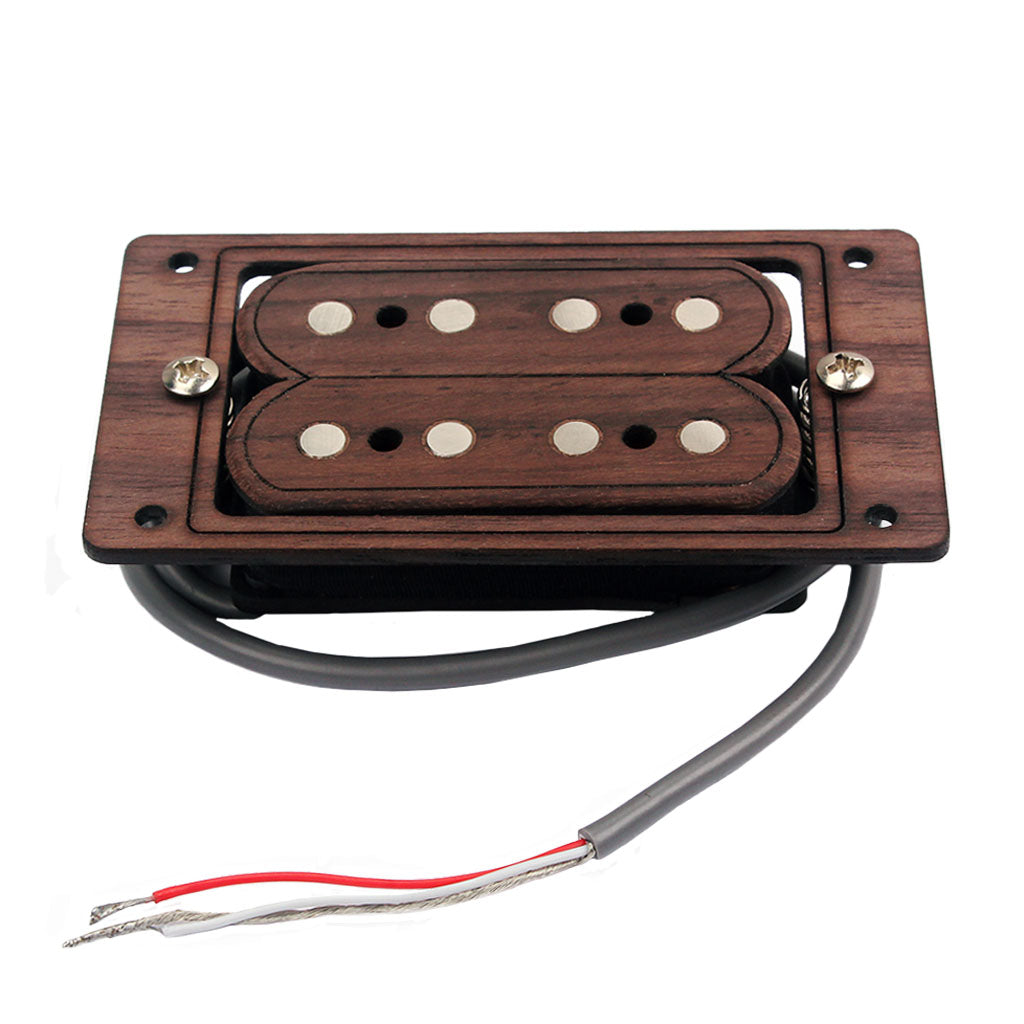 hand wound Humbucker set, wood and fiber four strings pickup for cigar box guitar