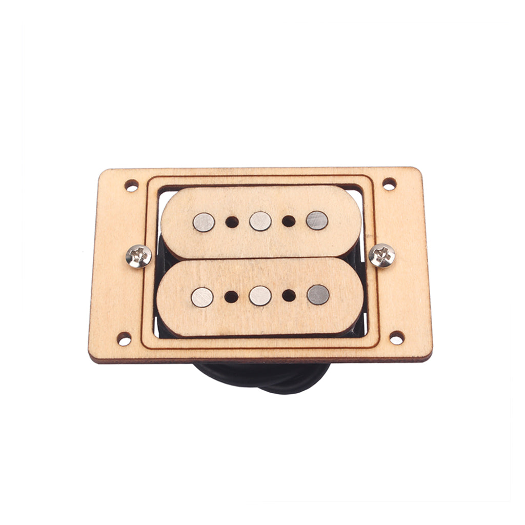 hand wound Humbucker set, wood and fiber four strings pickup for cigar box guitar