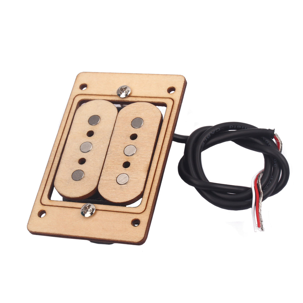 hand wound Humbucker set, wood and fiber four strings pickup for cigar box guitar