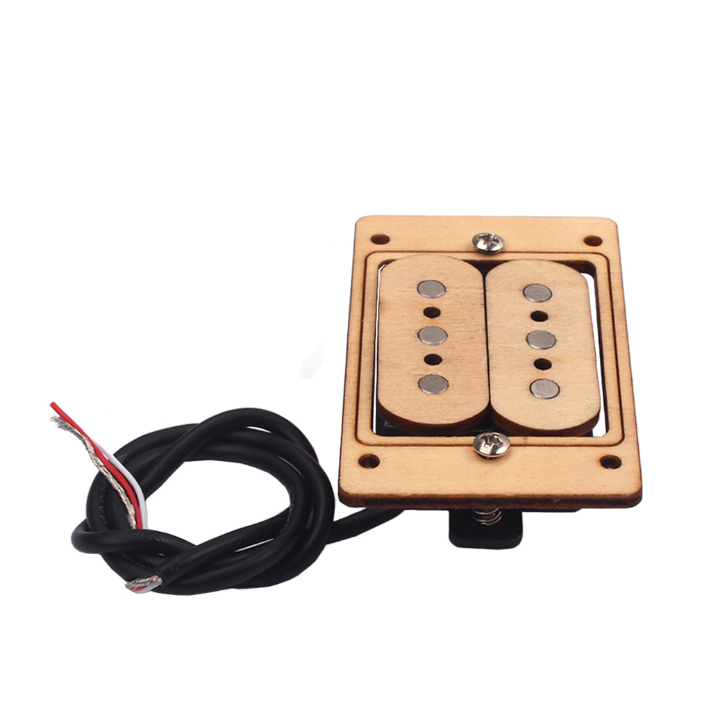 hand wound Humbucker set, wood and fiber four strings pickup for cigar box guitar