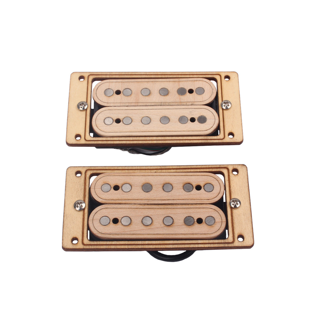 Guitar Part Guitar Heads AinIco V Pickups Lumber Bucker Humbucker Wood Set 2