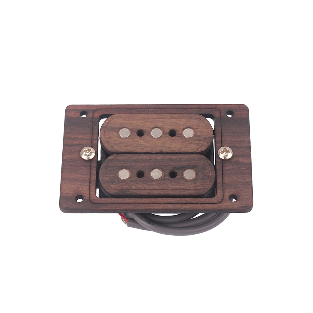 hand wound Humbucker set, wood and fiber four strings pickup for cigar box guitar