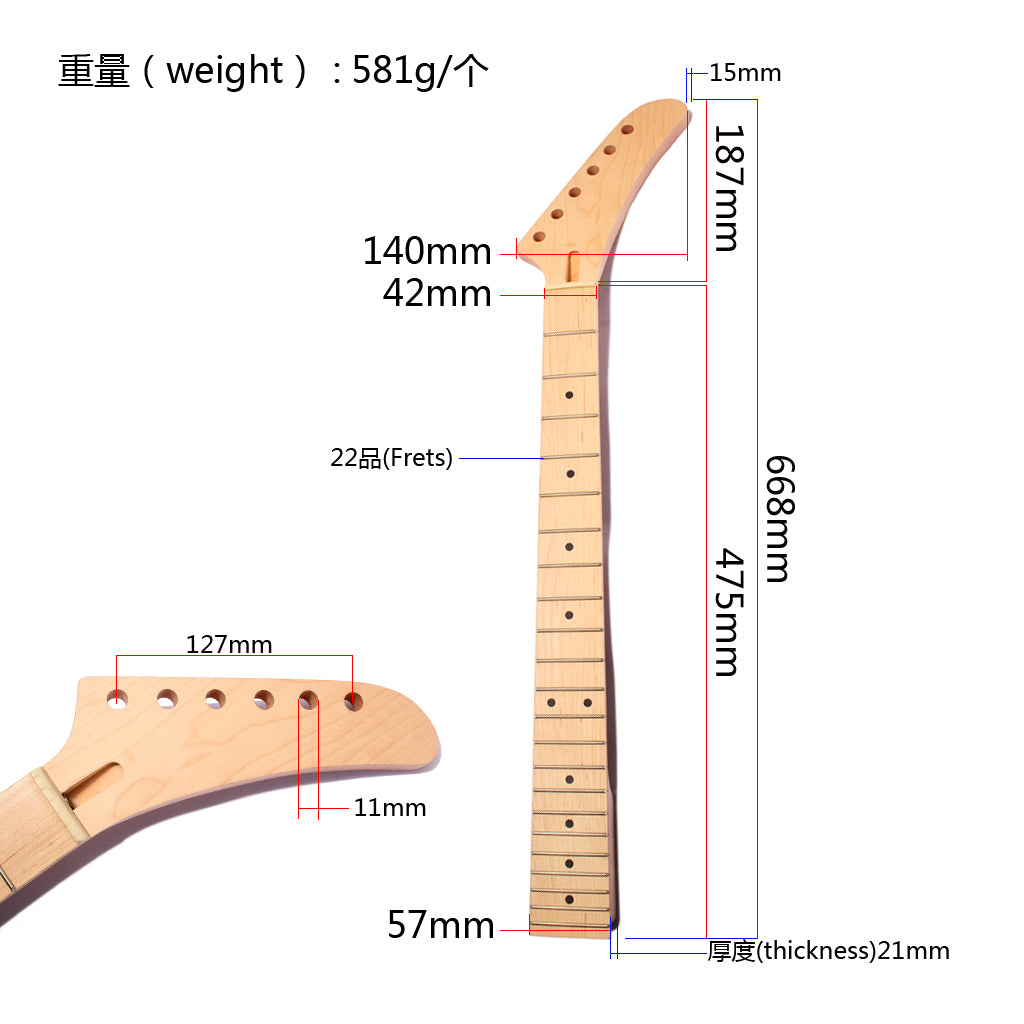 Maple guitar neck guitar Rosewood Fingerboard for ST/FD/TL Electric Guitar Reolacement