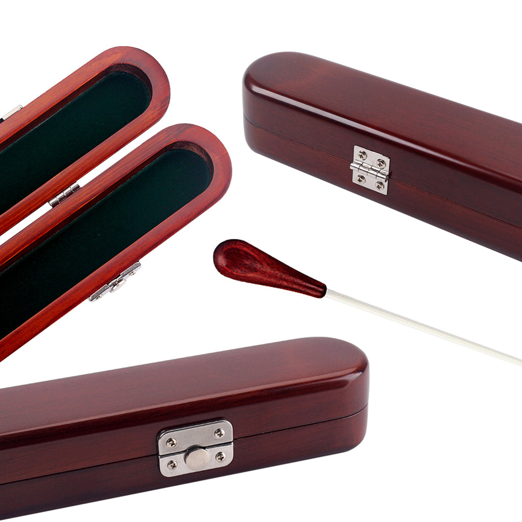 High-Quality Maple Baton Music Gifts Conductor dedicated (handmade box / red sandalwood handle + redrosewood stick) (With Box)