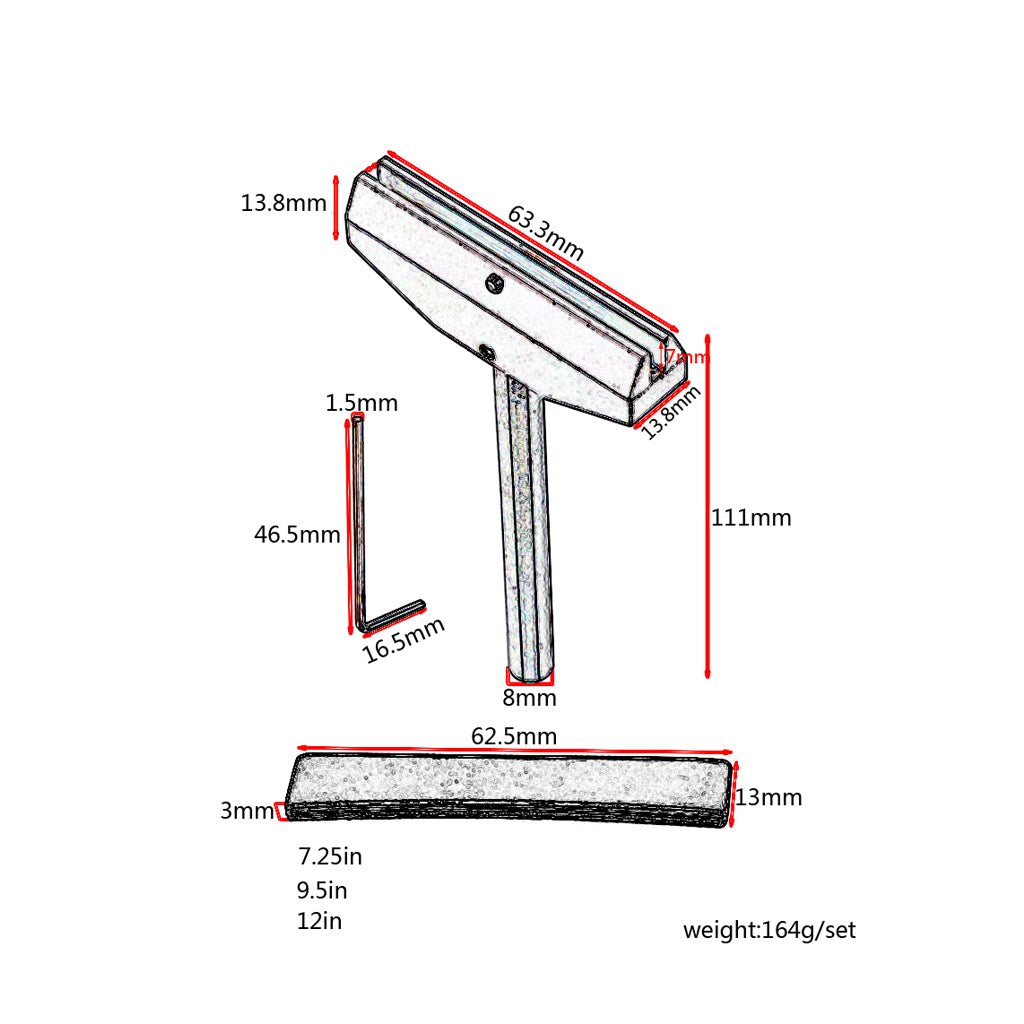 Electric Guitar Repair Tool Alloy Fretboard Press Caul With Press Caul Inserts Musical Instrument Accessory