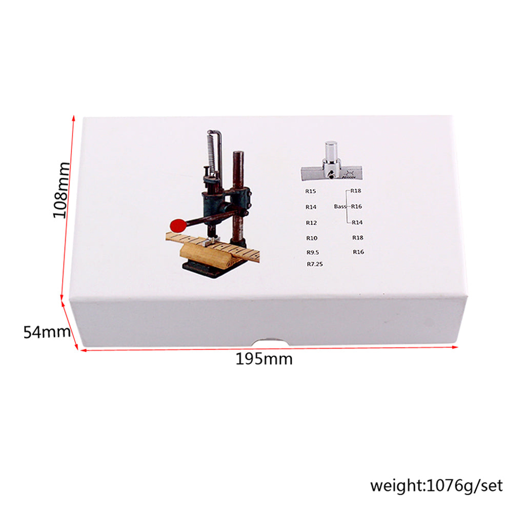 Electric Guitar Repair Tool Stainless  Fretboard Press Caul With Press Caul Inserts Musical Instrument Accessory