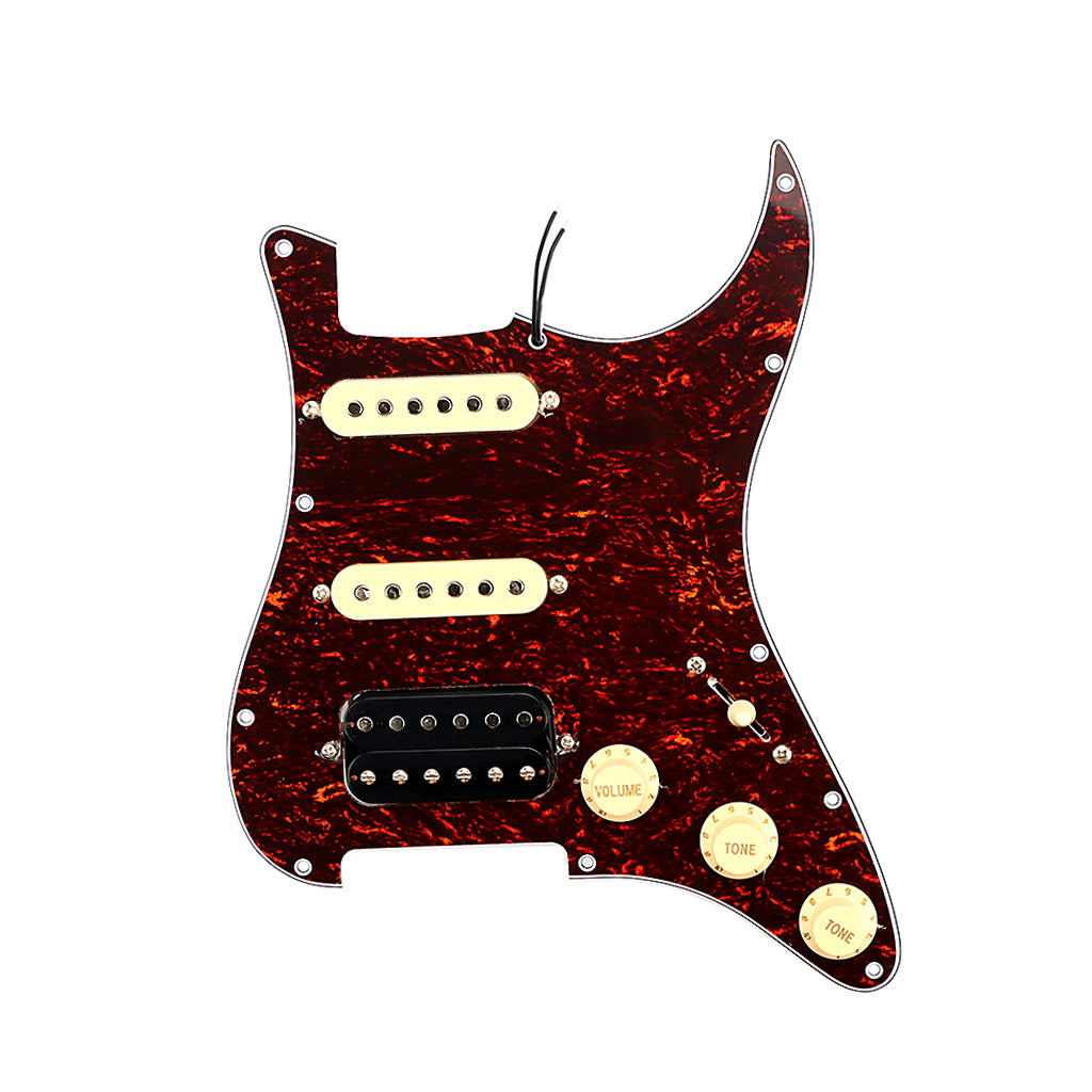 SSH Loaded Prewired Guitar Strat Pickguard Humbucker Pickups Set for Fender Stratocaster Electric Guitar