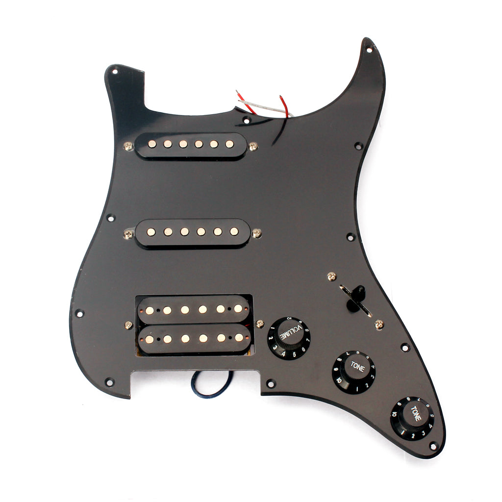 High Quality Electric Guitar Pickguard 3-ply SSH Loaded Prewired Humbucker Pickguard Pickups Set for Guitar