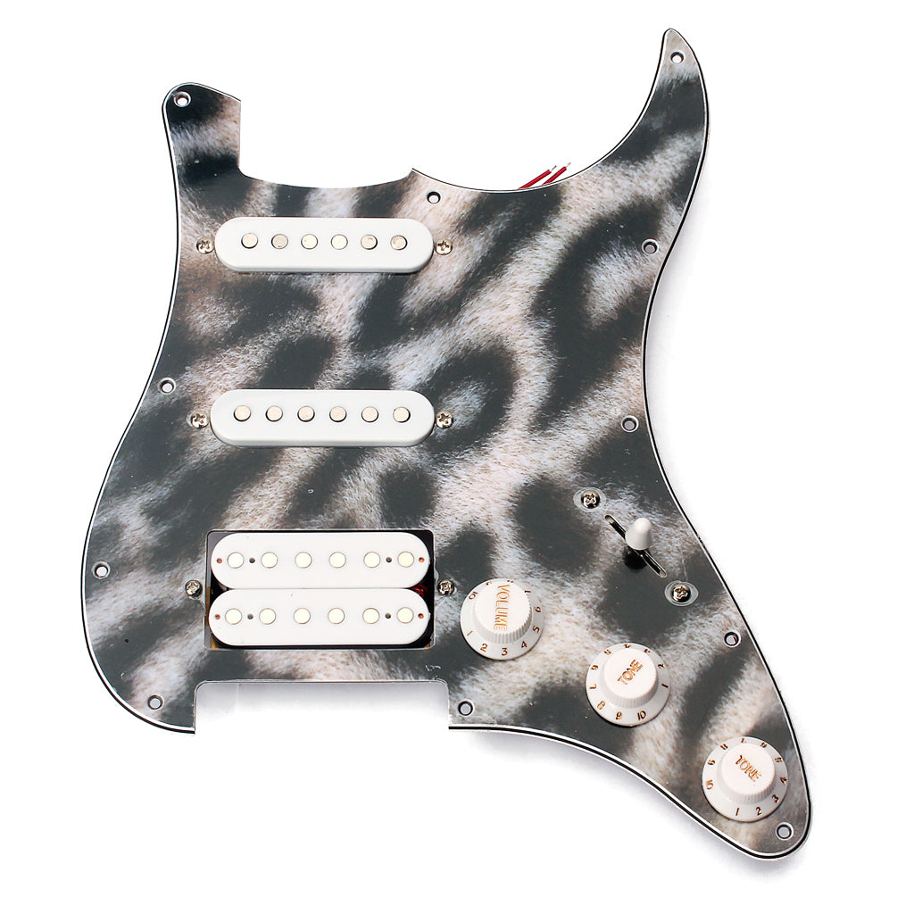 High Quality Electric Guitar Pickguard 3-ply SSH Loaded Prewired Humbucker Pickguard Pickups Set for Guitar