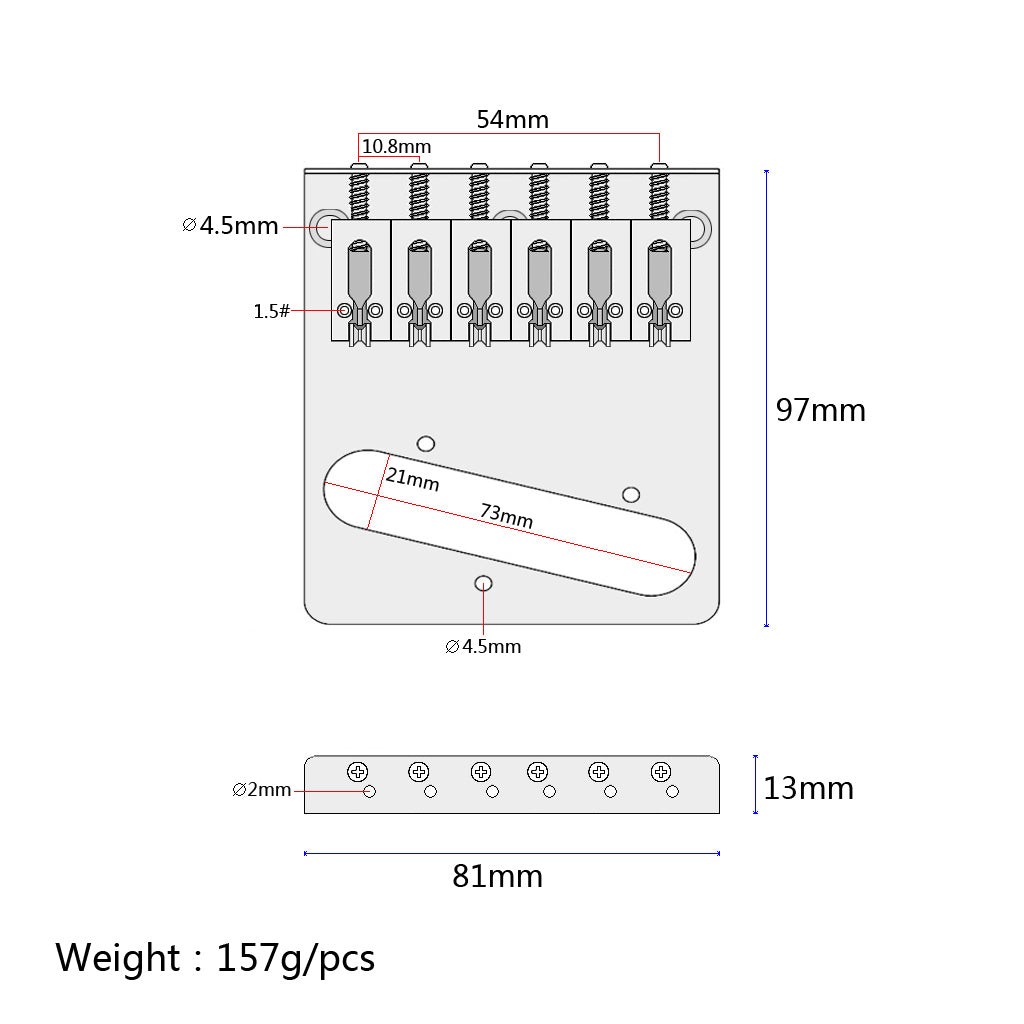 Electric Guitar TL Single Pickup Bridge with Pattern