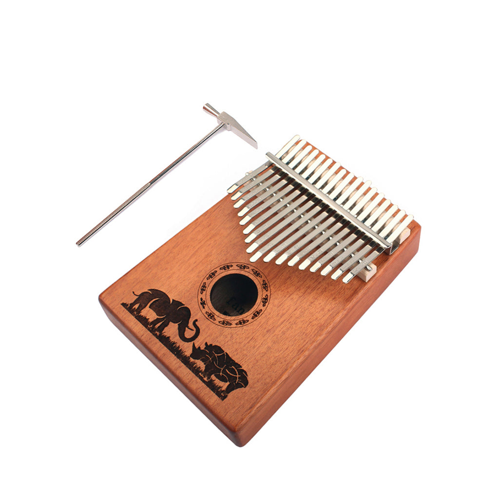 17 Key Mahogany Kalimba Finger Thumb Piano FANHE Gift Craft