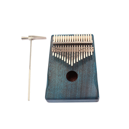 17 Key Mahogany Kalimba Finger Thumb Piano Mbira Gift Craft Blue