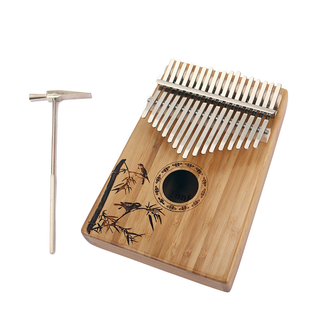 17 Key Bamboo Kalimba Finger Thumb Piano Mbira Gift Craft