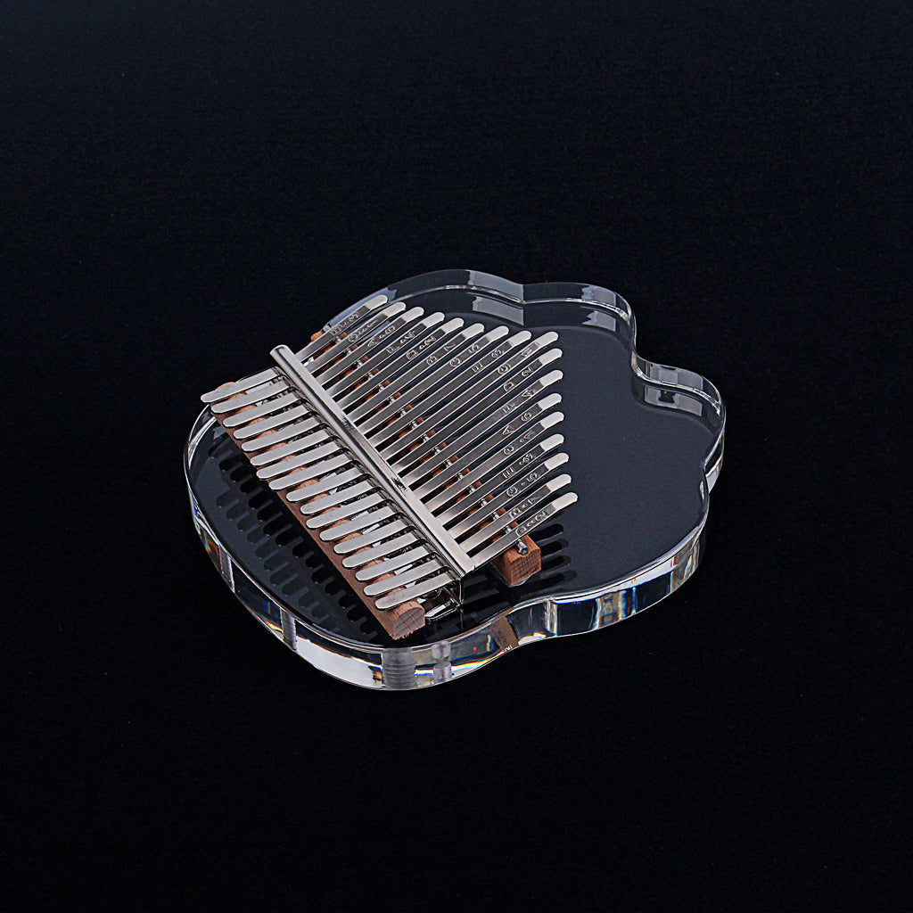 Hot Sale Cute Cat Claw Shaped 17 Key Kalimba Acrylic Thumb Piano Transparent Keyboard Instrument with Tuner Hammer Gig Bag