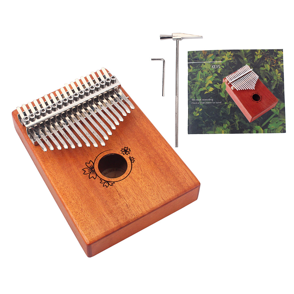 17 Key Kalimba African Solid Pine Mahogany Thumb Finger Piano Sanza Mbira Calimba Play with Guitar Wood Musical Instruments