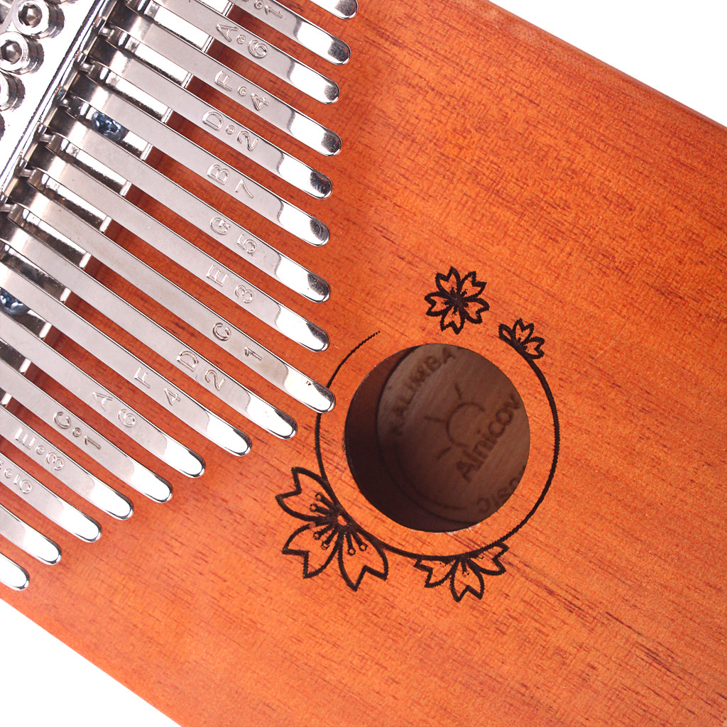 17 Key Kalimba African Solid Pine Mahogany Thumb Finger Piano Sanza Mbira Calimba Play with Guitar Wood Musical Instruments