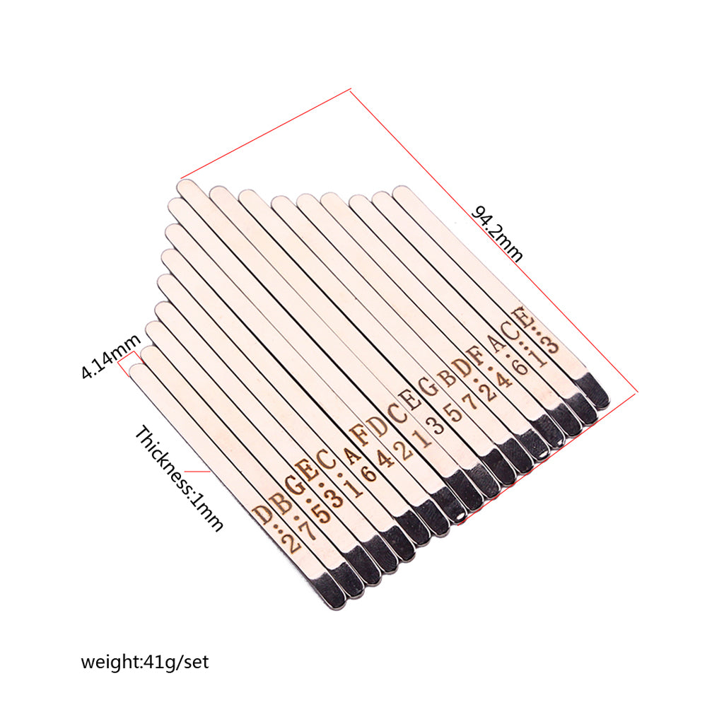 Musical Steel Keys for 17 Note Kalimba African Mbira Thumb Piano